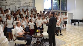 קייטנת ברקאי בבית הנשיא, צילום: דובר בני עקיבא